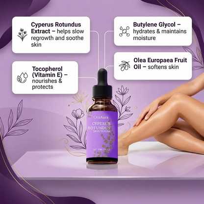 Cyperus Rotundus Oil for Hair Removal