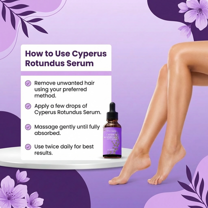 Cyperus Rotundus Oil for Hair Removal
