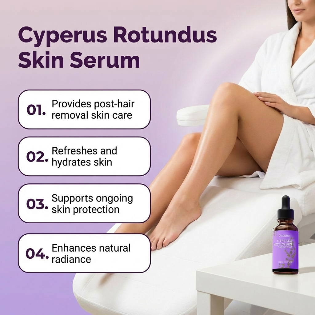 Cyperus Rotundus Oil for Hair Removal